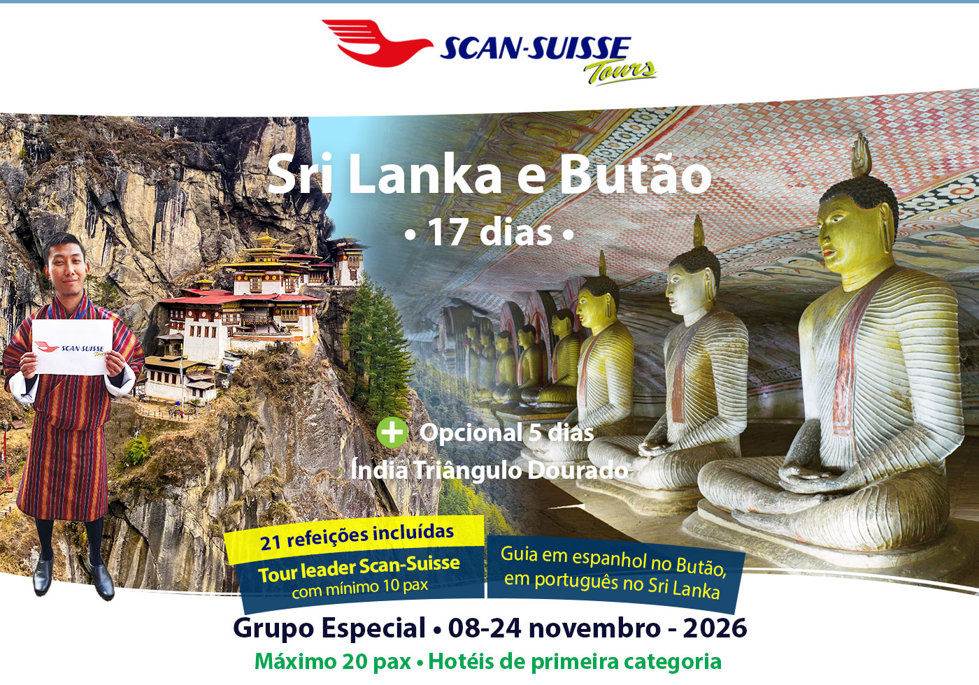 Sri Lanka e Butão Scan-Suisse 2026